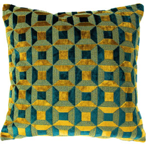 Cojines color oro viejo para sala o cama.