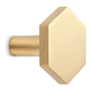 Comprar colgador de pared dorado para ropa o paños.