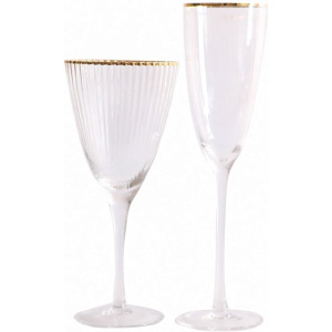 Copas vintage en dorado y cristal.
