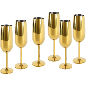 Copas doradas de acero inoxidable baratas.