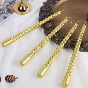 Velas doradas en espiral, venta online.