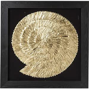 Cuadros dorados escultórico de lujo, para decoración de pared.